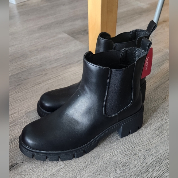 JEOSSY BNIB Black winter boots size 7.5 - Picture 1 of 3